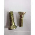 color plated carbon steel square socket cap countersunk head screw,countersunk bolt